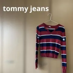 Qトミージーンズtommy jeans Vネック長袖セーターのサムネイル