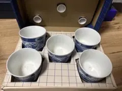 青白チェック柄陶器20個セット 青白チェック柄陶器20個セット - メルカリ