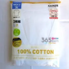 GUNZE （グンゼ）　半袖　Vネック　Tシャツ 3L 2枚組　未使用