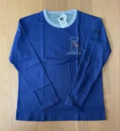 新品タグ付】ミキハウス 長袖Tシャツ 130 飛行機 ワッペン 日本製 