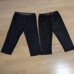 ダークデニム スキニーパンツ　２枚セット　４L