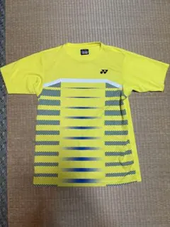 YONEX イエロー ストライプシャツ JP L
