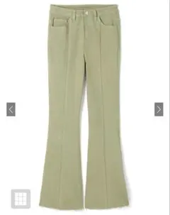 GRL ライトグリーン ブーツカットデニム