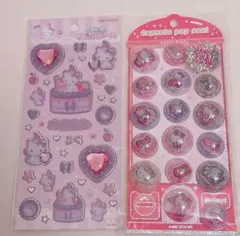 サンリオ カプセルポップシール ハローキティ　キラキラジュエルシール