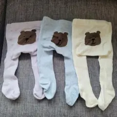 babygap　クマタイツ　3足セット