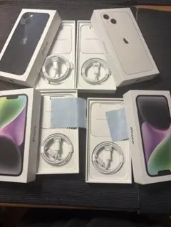 【空箱】iPhone13,14 128GB 空箱　充電ケーブル付き　4個セット
