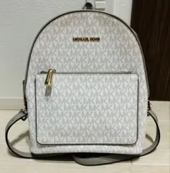 MICHAEL KORS マイケルコース リュック グレー　ホワイト　モノグラム
