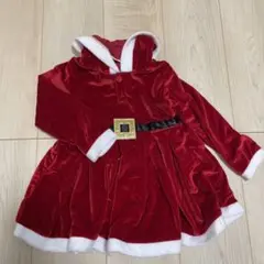 サンタクロース風コスチューム 2-3Y 赤