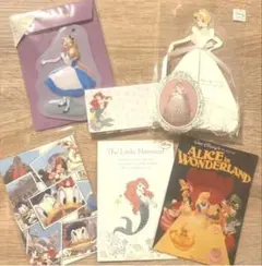ディズニープリンセスポストカードなど6点