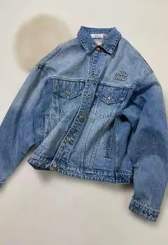 miu miu 新品タグ付き ライトブルーデニムジャケット