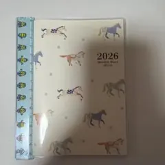 ナカバヤシ 2026年 月間ダイアリー サイズ 手帳　馬のサムネイル