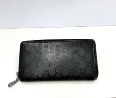 GUCCI グッチ インプリメ ラウンドファスナー 長財布 ブラック