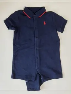 Ralph Lauren ネイビー ポロロンパース
