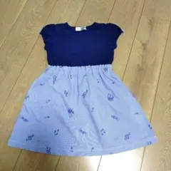 moo non non 120サイズ 半袖ワンピース