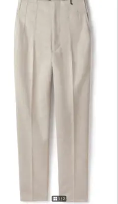 GRL ハイウエストテーパードパンツ[gm502] アイボリー M