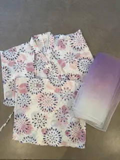 アプレレクール　セパレート浴衣 110 花火　帯あり