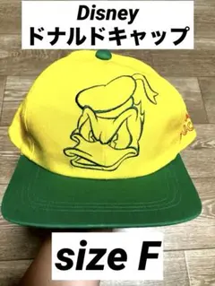 新品未使用　ドナルド　帽子　キャップ　 イエロー×グリーン
