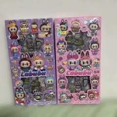 ラブブ シールlabubuステッカー 透明PETシール48枚入り*2箱