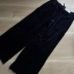 [新品・未使用] UNIQLO ソフトベロア イージーパンツ ネイビー