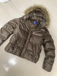 Penfield フード付きブラウンダウンジャケット