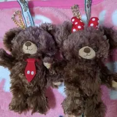 Disney ユニベアシティ モカ＆プリン マスコットキーチェーン＆ストラップ