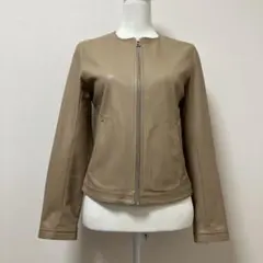 ブージュルード　レザー　フェイクレザー　ジャケット　春　合皮　ベージュのサムネイル
