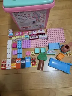 アンパンマン ドキンちゃんのおしゃれなおみせ ブロックバケツ おまけ付き