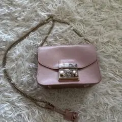 【美品】FURLA メトロポリス　ショルダーバッグ　ピンク