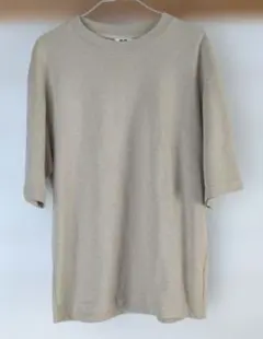 UNIQLO　U　エアリズムコットンオーバーサイズＴシャツ　ボーダー　メンズＬ
