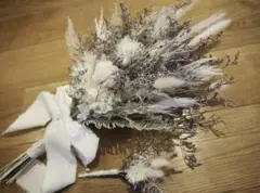 ドライフラワー　ウェディングブーケ　ブートニアセット✿