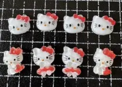 ハローキティ ネイルパーツ 8個セット　赤