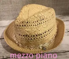 ✨値下げ✨mezzo piano メゾピアノ ペーパーハット 麦わら帽子のサムネイル