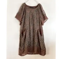 未使用 アズノウアズオオラカ シフォン チュニック