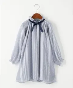 green label relaxing サテンドットプリントワンピース