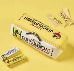 MonoMax雑誌付録★LOTTEロッテ★クイッククエンチCガム スクエアポーチ