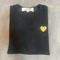 PLAY COMME des GARÇONS M 黒 Tシャツ ハート刺繍