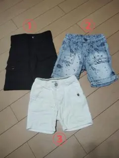 男の子 まとめ売りハーフパンツ 3点セット ショートパンツ 95cmのサムネイル