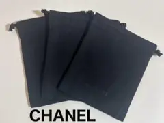 CHANEL 巾着　ブラック　ノベルティ　ポーチ　3点セット