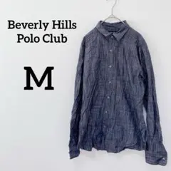 ビバリーヒルズポロクラブ 【M】長袖シャツ ダークブルー