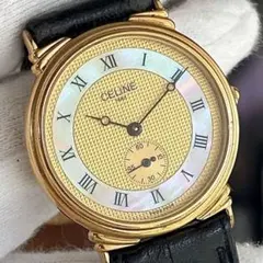 セリーヌ 【新品電池】 スモセコ 金 シェル文字盤 ヴィンテージ - メルカリ