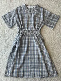 ★美品★pom ponette ポンポネットジュニア　ワンピース　水色　M