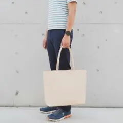 本革ヌメ革生成りナチュラルレザー 大型トートバッグ