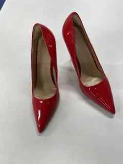 レッド ハイヒールパンプス
