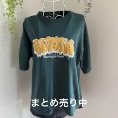 グラフィティ風プリント 半袖Tシャツ Mサイズ