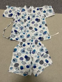 甚平 90cm 水玉模様 上下セット