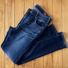 【美品】エドウィン ジャージーズ テーパードストレッチデニム ジーンズ L 濃紺