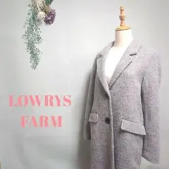 LOWRYS FARM チェスターコート シンプル ライトグレー M 着回し