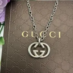 GUCCI グッチ インターロッキング ネックレス SV925 社外極太チェーンのサムネイル