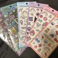 サンリオ　ギャルキティおはじき　シール サンリオ おはじき シール クロミ　4つ