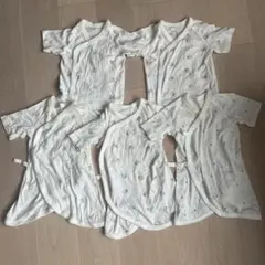 UNIQLO 短肌着2枚＋コンビ肌着3枚　計5点セット　50-60サイズ